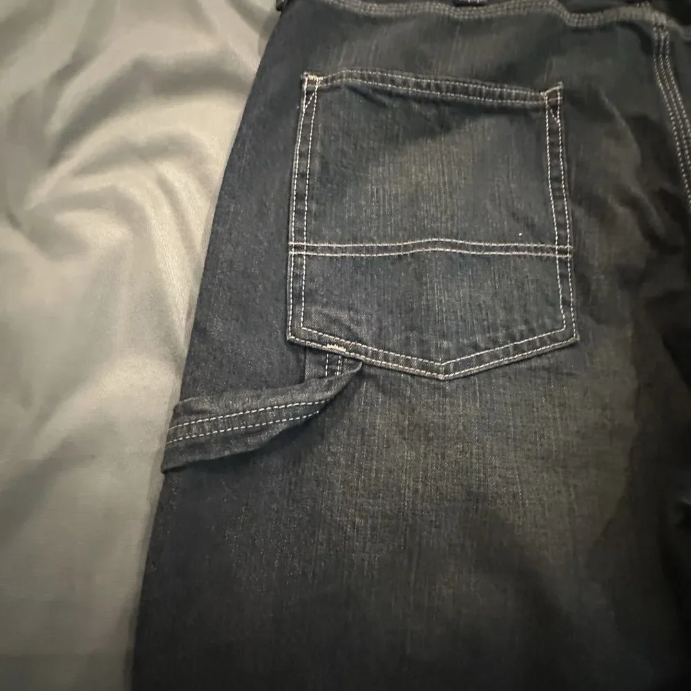 Levis Jeans Mens 38x30 Signature Strauss Carpenter Dark Wash Workwear Relaxed